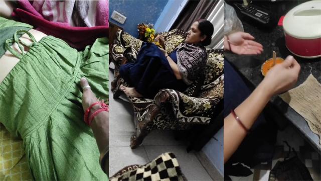 Tamil Son Groping his mom’s boobs while she is sleeping