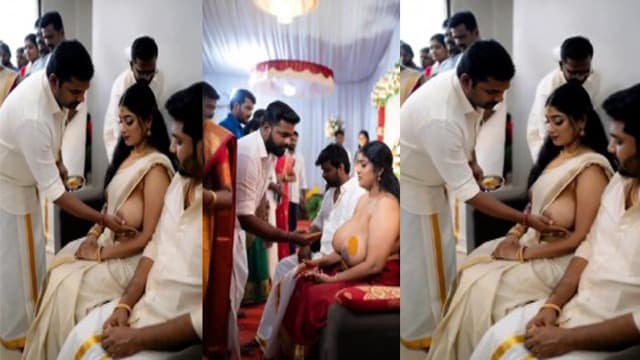 Kerala Sex Video – Malayali Woman Performing A Ritual Involving Breast Fondling